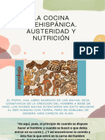 La Cocina Prehispánica. Austeridad y Nutrición