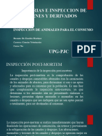 Clase 3. INDUSTRIAS. 2 INSPECCIÓN DE ANIMALES PARA EL CONSUMO