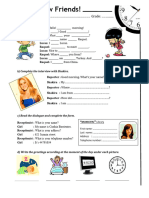 Greetings Worksheet Templates Layouts - 98315