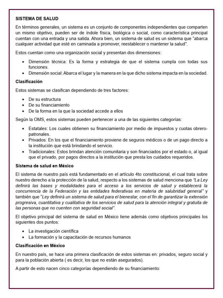 Sistema de Salud en México 2025 | PDF | Hospital | Cuidado de la salud
