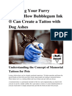 Tattoo With Dog Ashes