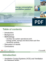 Auxiliary Fan Energy Consumption Profile Under Ventilation Control Strategies