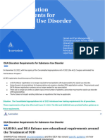 DEA Educational Requirements For Substance Use Disorder April 2023