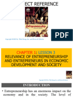 #Entrep - Lesson 3 - Relevance of Entrepreneurship and Entrepreneurs in Economic Development and Society