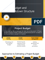 4 Project Budget and Cost Breakdown Structure