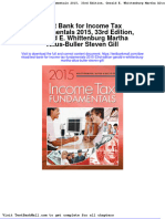 Full Test Bank For Income Tax Fundamentals 2015 33Rd Edition Gerald E Whittenburg Martha Altus Buller Steven Gill PDF Docx Full Chapter Chapter