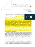 No Fio Da Navalha-Literatura e Violência Hoje