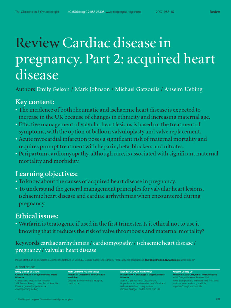 tog-2007-983-87-review-cardiac-disease-in-pregnancy-part-2-acquired