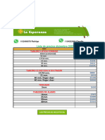 Lista de Precios de Tableros 13-12-2023