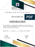 15 Certificate of Demonstration
