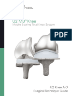 U2 MB Knee Surgical Technique Guide