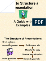 How To Structure A Presentation