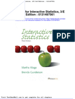 Download Full Test Bank For Interactive Statistics 3 E 3Rd Edition 0131497561 pdf docx full chapter chapter