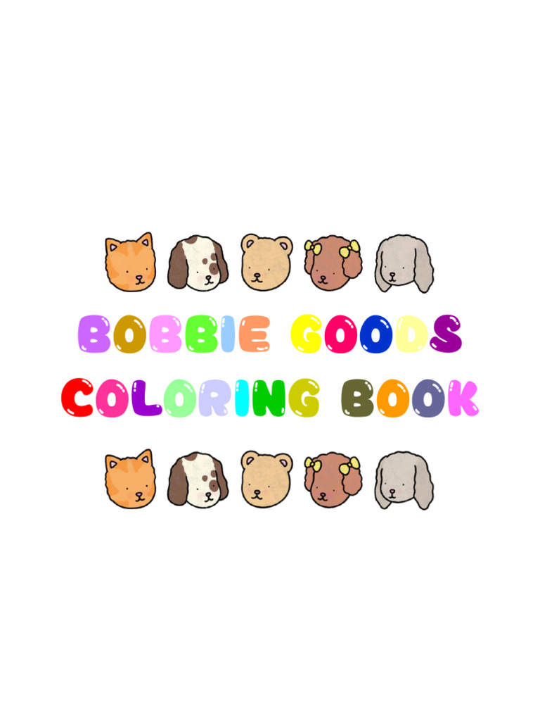 Open Bobbie Goods Coloring Book.pdf | PDF