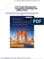 Full Test Bank For Project Management Achieving Competitive Advantage 4Th Edition Pinto PDF Docx Full Chapter Chapter