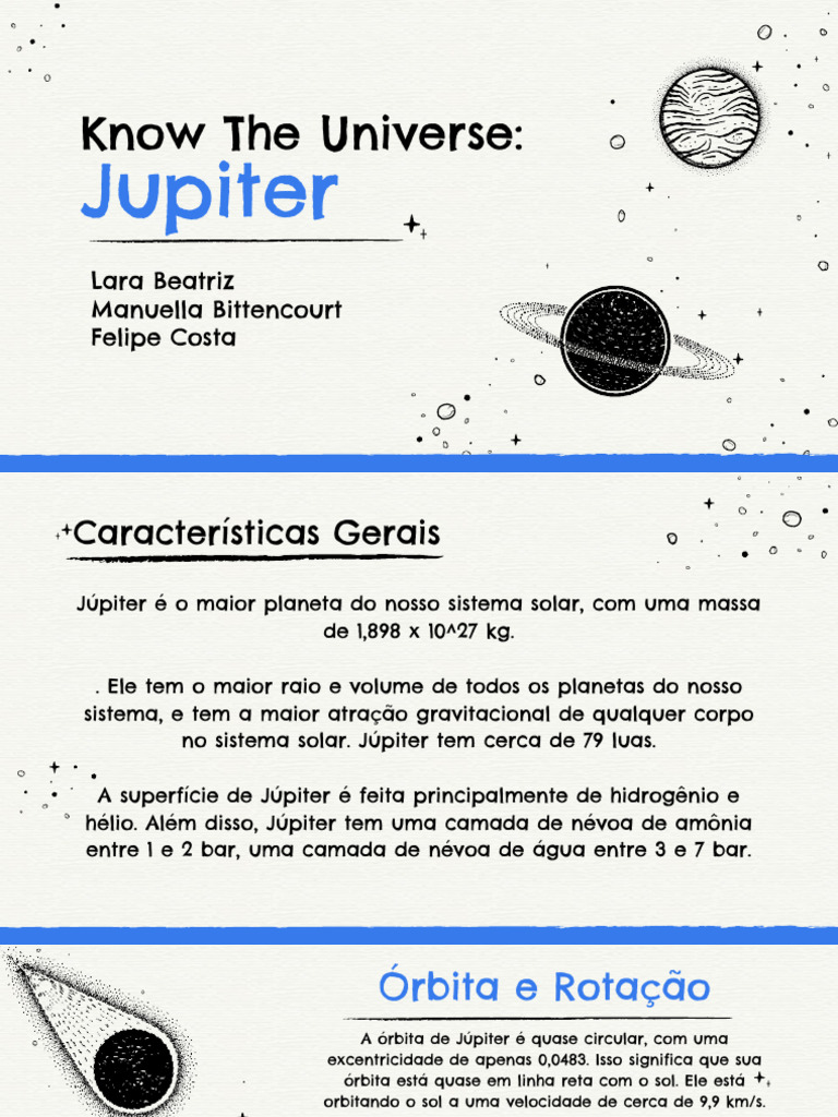 Cópia de Trabalho Júpiter | PDF | Júpiter | Planetas