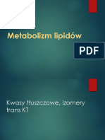 Metabolizm Lipidow - Część I