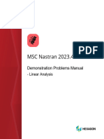 MSC Nastran 2023.4 Demonstration Problems Manual-Linear Analysis