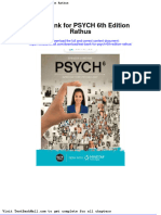 Full Test Bank For Psych 6Th Edition Rathus PDF Docx Full Chapter Chapter