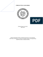 PHD Thesis Format