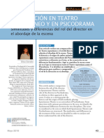 Rol de Dirección Similitud-Diferencias Entre Psicodrama-TeatroEspontáneo