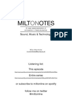 MiltOnNotes-Sound, Music & Technology