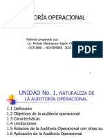 Auditoria Operacional para Exámen Final 2014