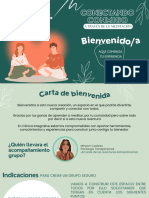 Bienvenida Grupo Meditación