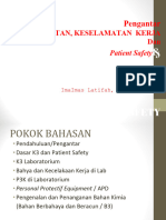 MATKUL K3-PS ( Pengantar keselamatan kerja dan patient safety )