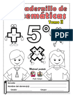 5° Tomo 2 Mi Cuadernillo de Matemáticas Profa Kempis