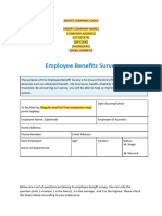 Employee Benefits Survey Template