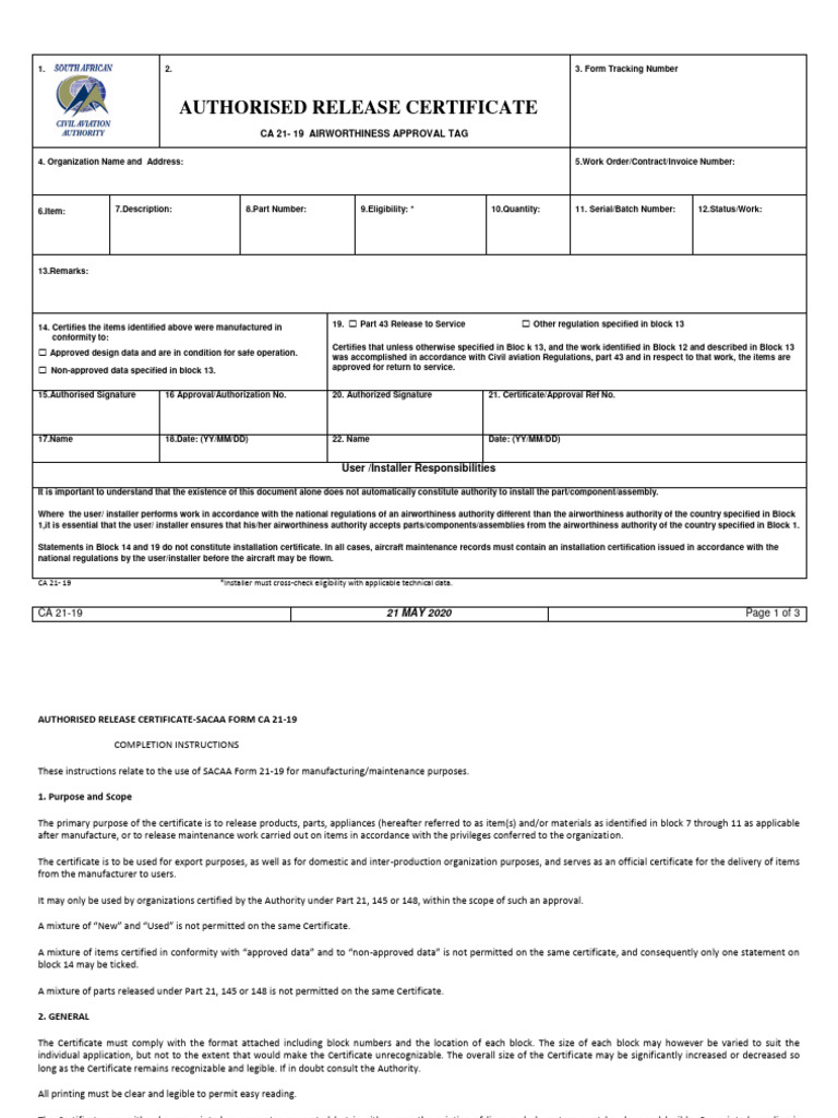CA 21-19 Release Certificate Guide | PDF | Computing