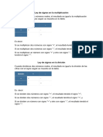 Leyes de La División y Multiplicacion