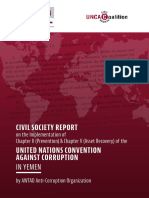 FINAL AWTAD Parallel Report On UNCAC Compliance in Yemen UNCAC Coalition 10 August 2022