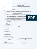 Application For Alteration of Condominium Plan