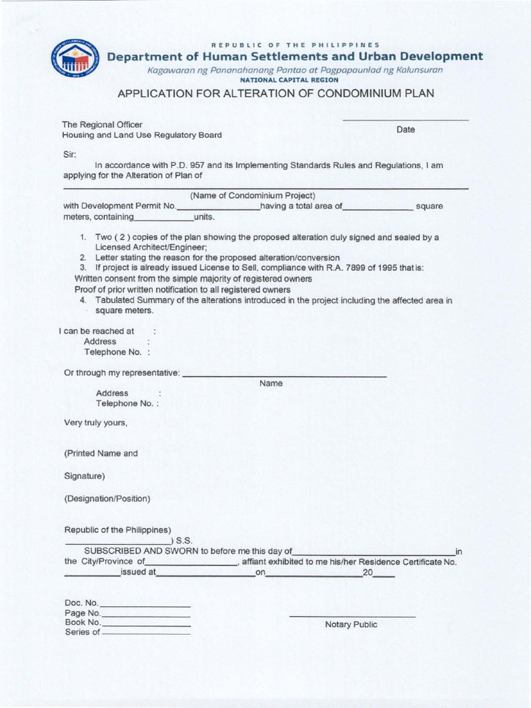 Condominium Alteration Application Guide | PDF | Law | Home & Garden