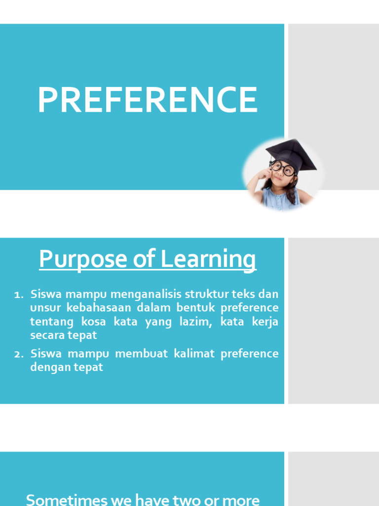 Understanding Preference Statements | PDF | Language Arts & Discipline