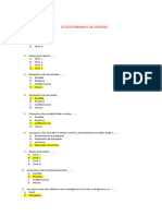 Cuestionarios de Noveno Contestadas