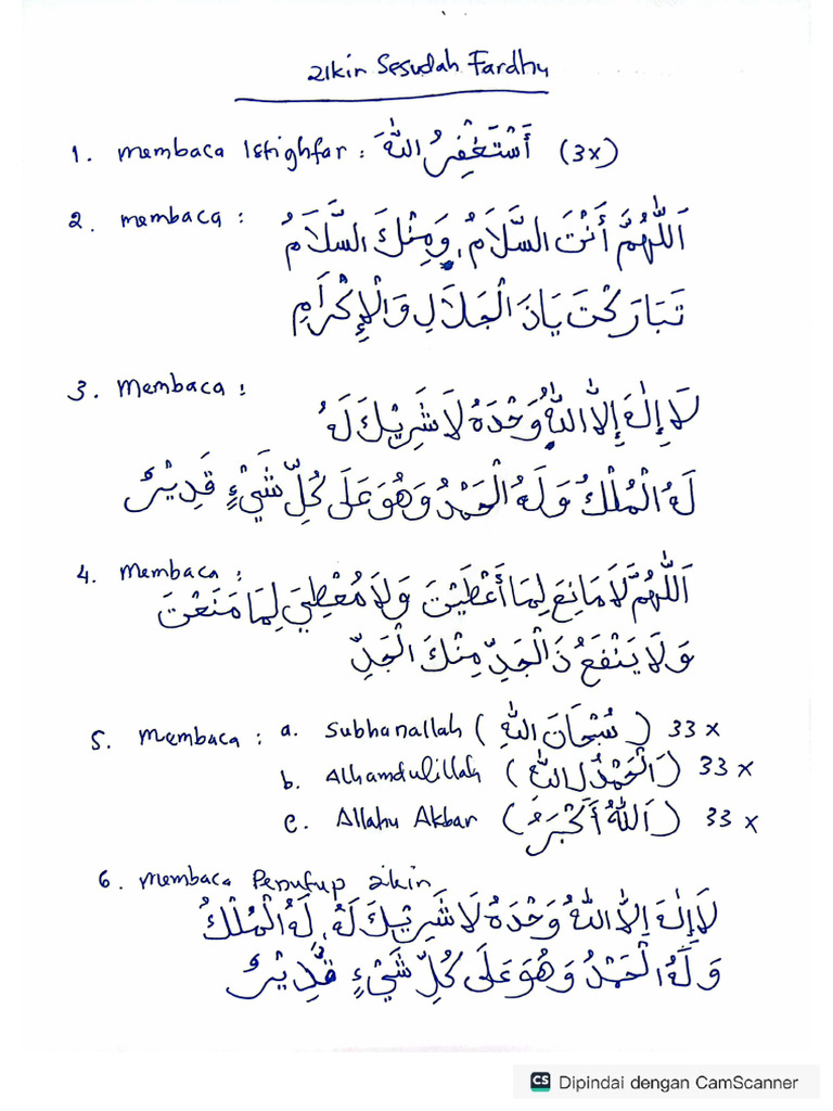 Bacaan Zikir Pdf