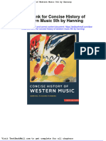 Download Full Test Bank For Concise History Of Western Music 5Th By Hanning pdf docx full chapter chapter