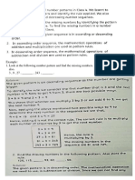 V Number Pattern