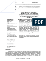 Does Gender Diversity Improve CSR Reporting? - Evidence From The Central and West Balkan Banking Sector