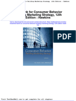 Download Full Test Bank For Consumer Behavior Building Marketing Strategy 12Th Edition Hawkins pdf docx full chapter chapter