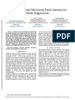 Terahertz Circular Microstrip Patch Antenna For Mode Suppression