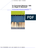 Download Full Test Bank For Consumer Behavior 10Th Edition Roger D Blackwell pdf docx full chapter chapter