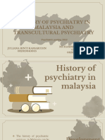 S5 Psy - History of Psychiatry in Malaysia & Transcultural Psychiatry