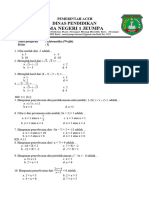 Soal Ujian Smer 1 Kls X