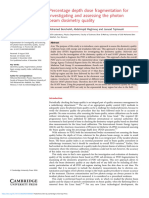 Percentage Depth Dose Fragmentation For Investigating and Assessing The Photon Beam Dosimetry Quality