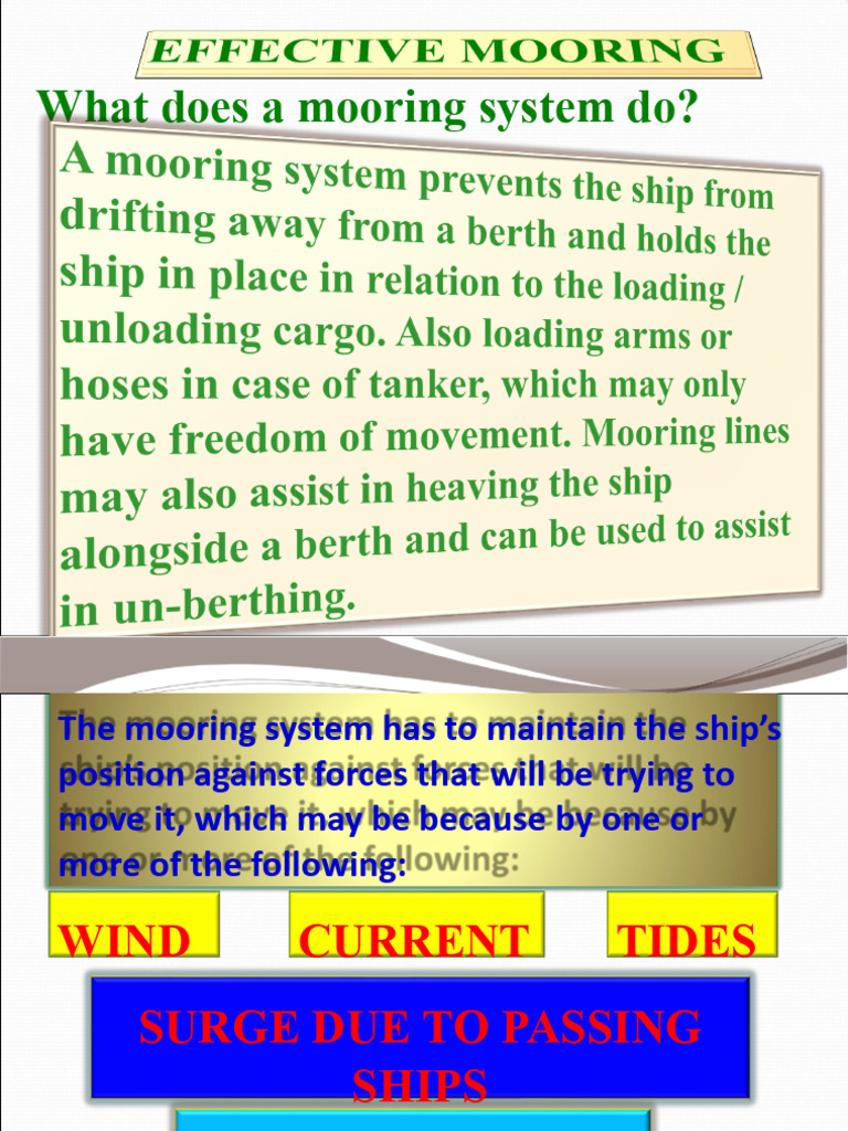 Effective Mooring Operations Guide | PDF | Rope | Ships