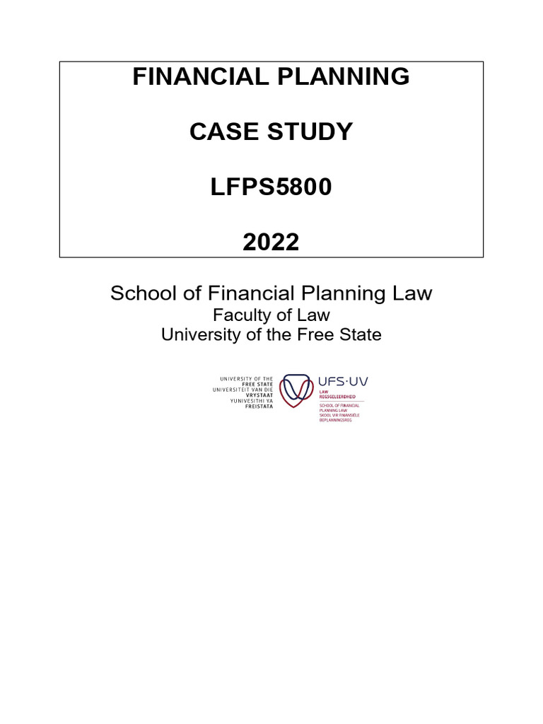 Financial Planning Case Study Overview | PDF | Risk | Taxes